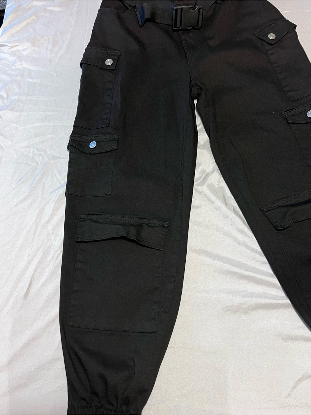 Rue21 Black Cargo Pants with Utility Pockets